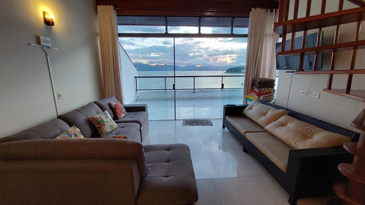 Linda Cobertura Duplex, Pe Na Areia,Vista Linda. Apartment Карагуататуба Екстериор снимка